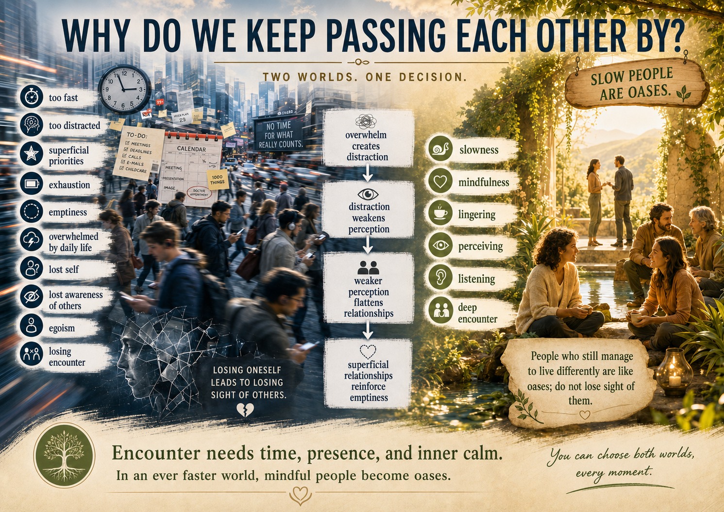 Why Do We Keep Passing Each Other By?