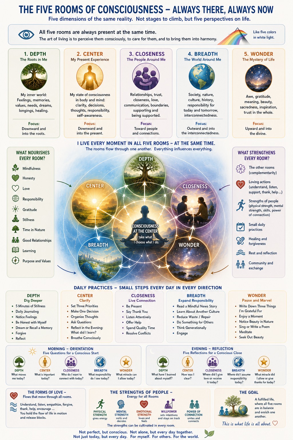 Five Spaces of Consciousness — Always Present Five Spaces of Consciousness — Always Present