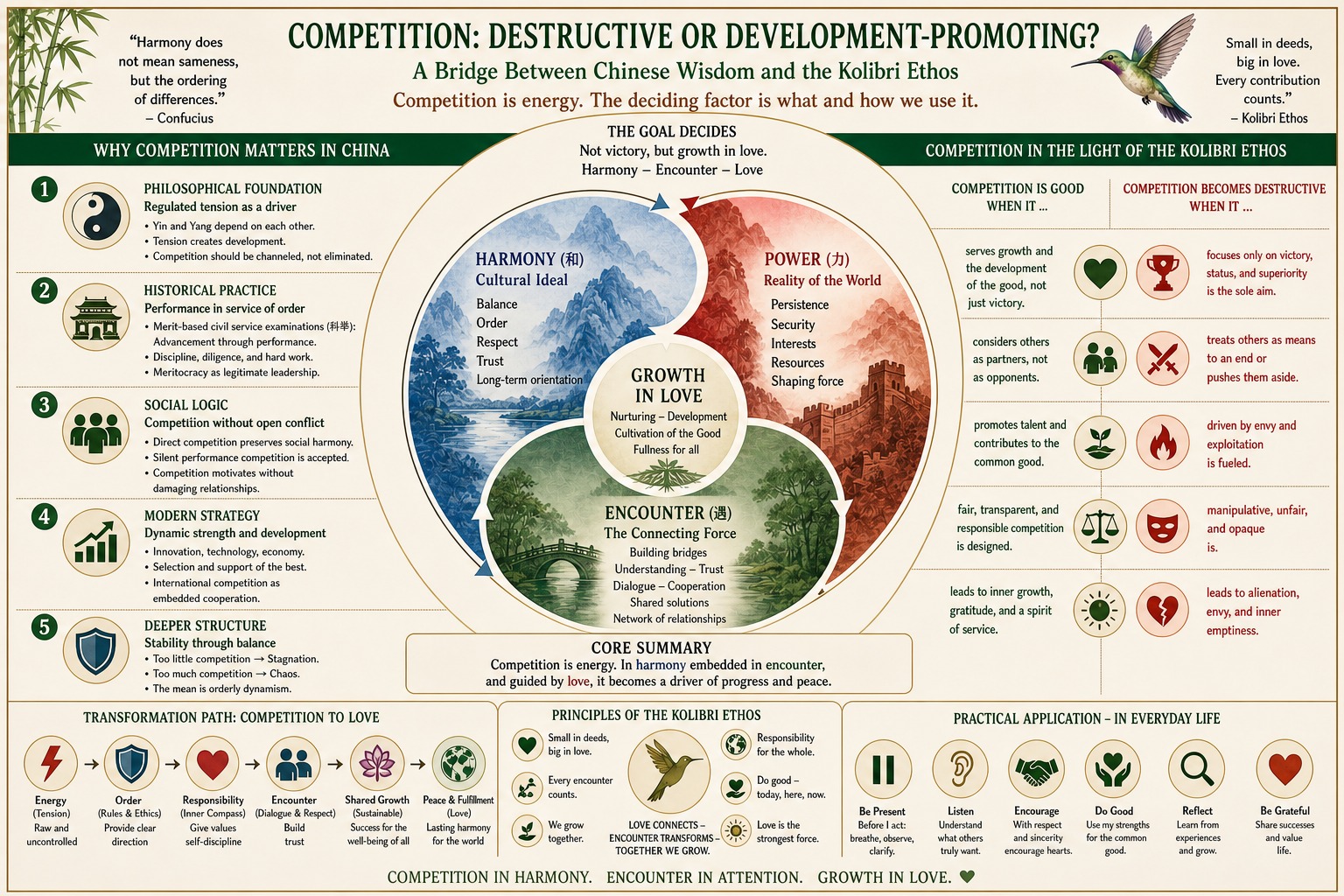 Competition, Chinese Wisdom, and the Kolibri Ethos