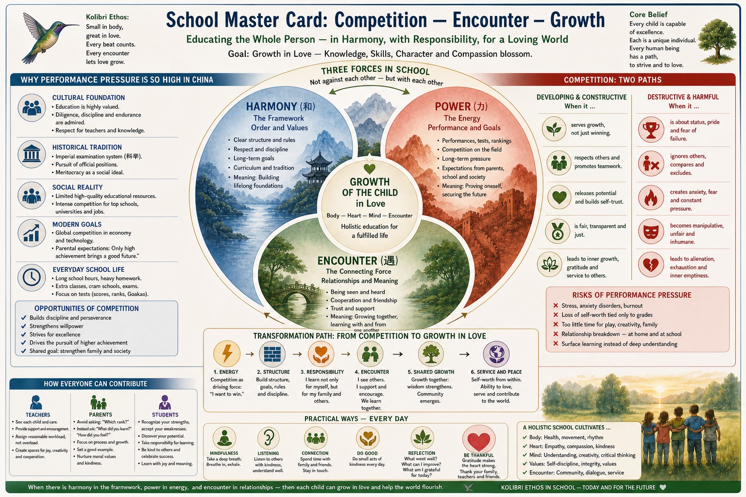 School Master Card: Competition, Encounter, and Growth