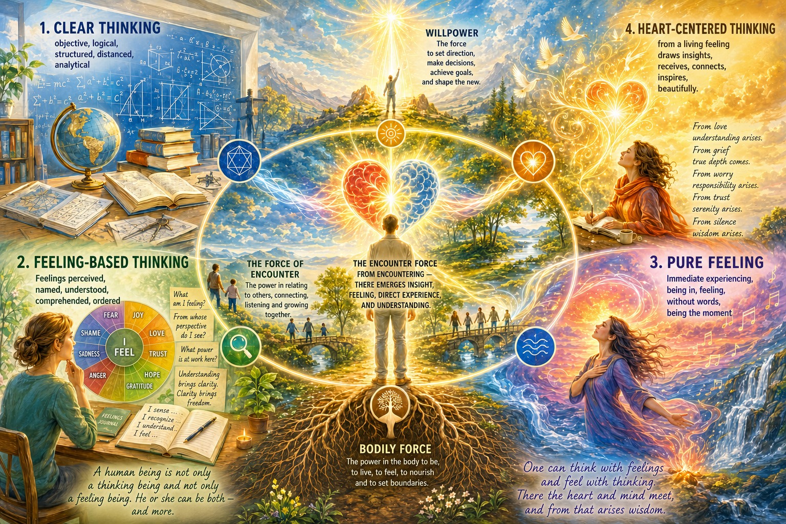 Four Dimensions of Thinking and Feeling Four Dimensions of Thinking and Feeling