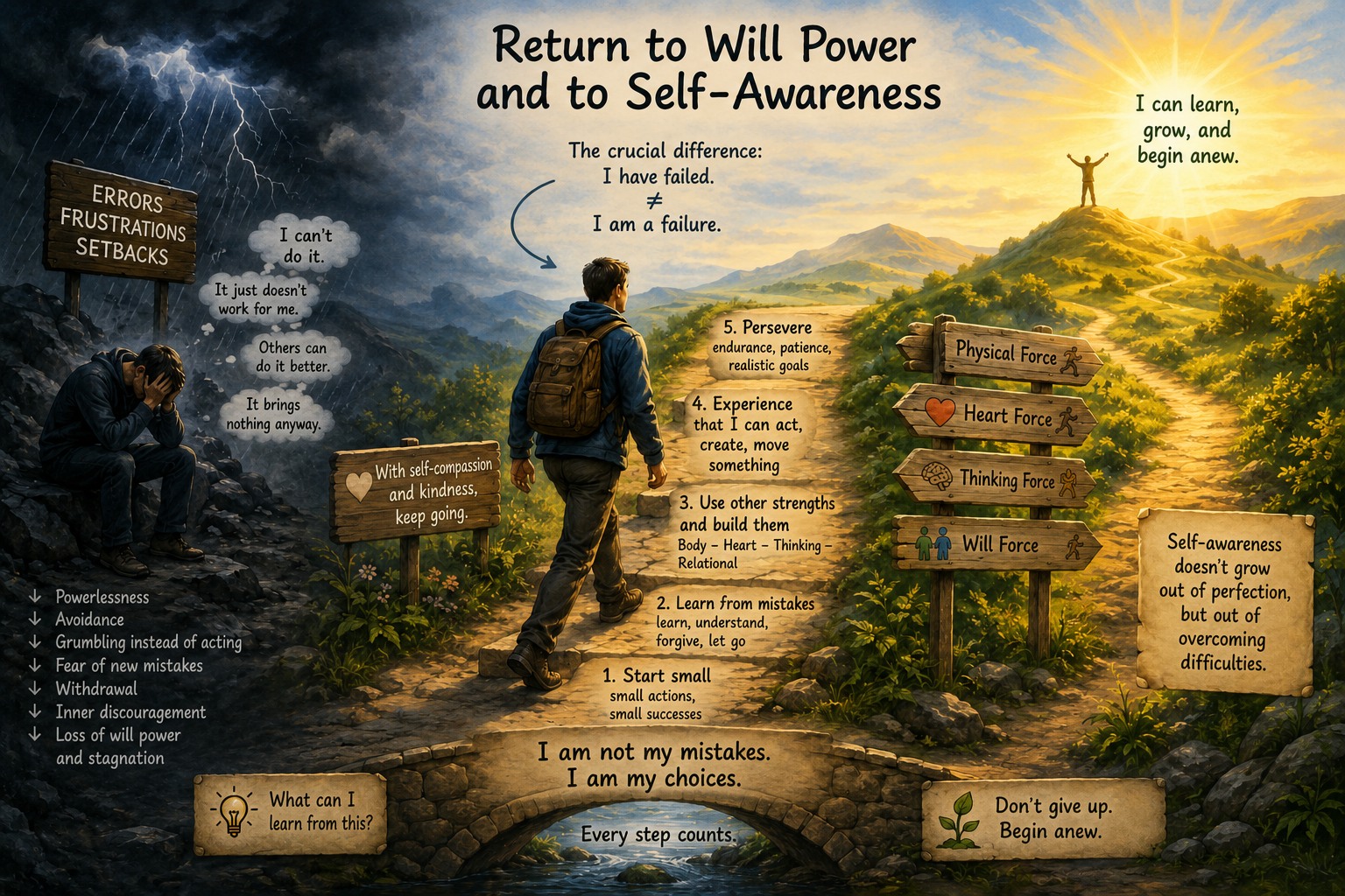 Returning to Will Force and Self-Confidence