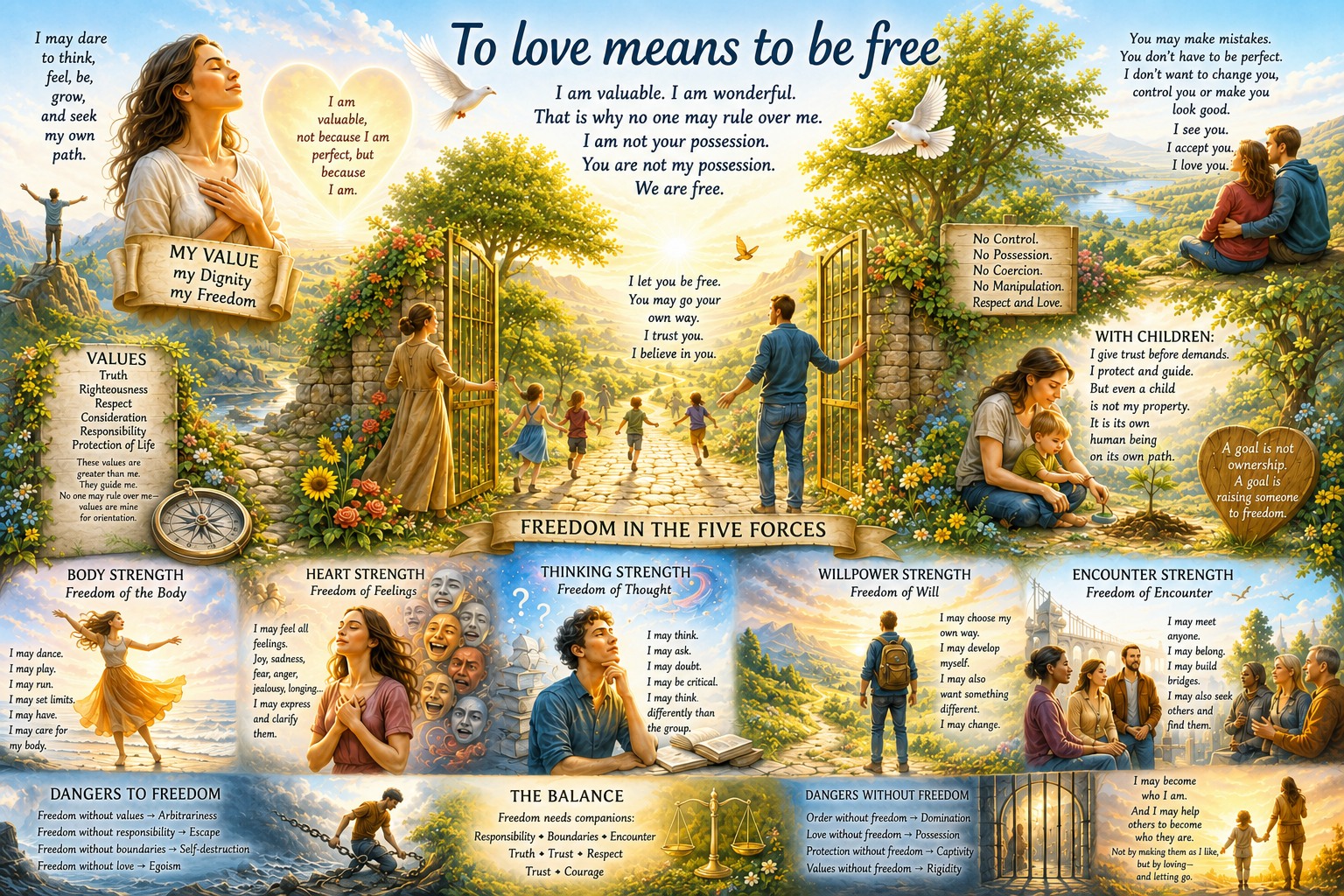 To love means to be free To love means to be free