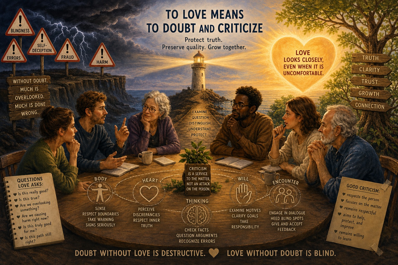 To Love Means to Doubt and Criticize To Love Means to Doubt and Criticize