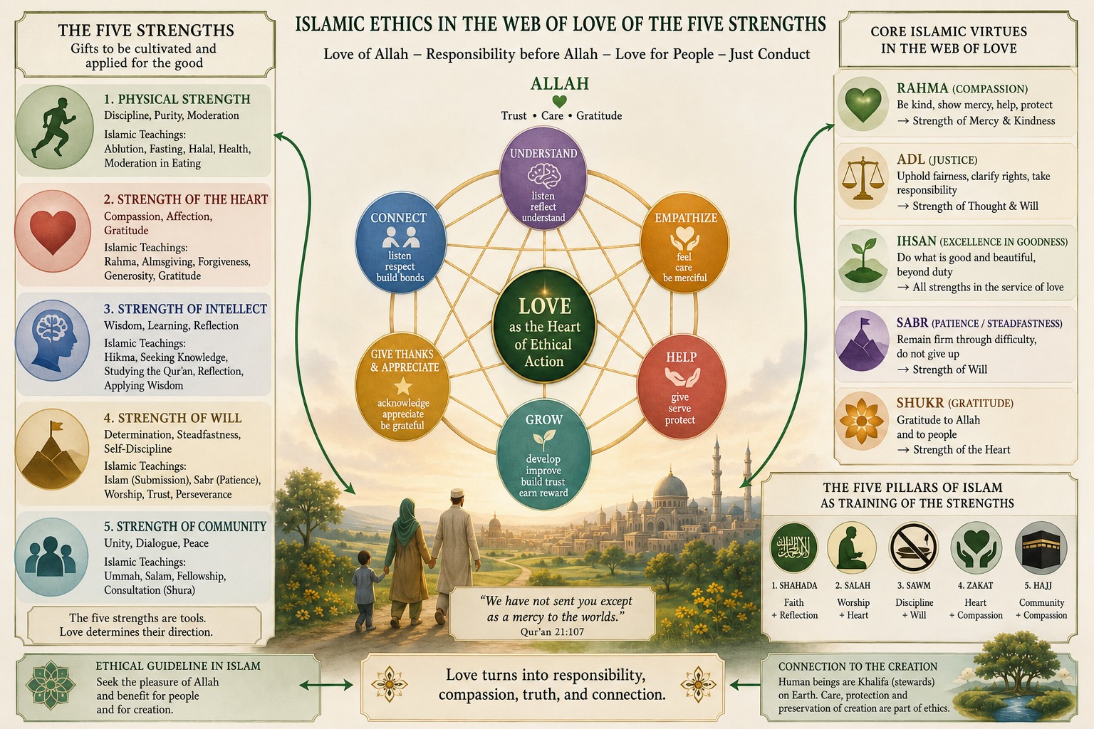 Islamic ethics in the web of love