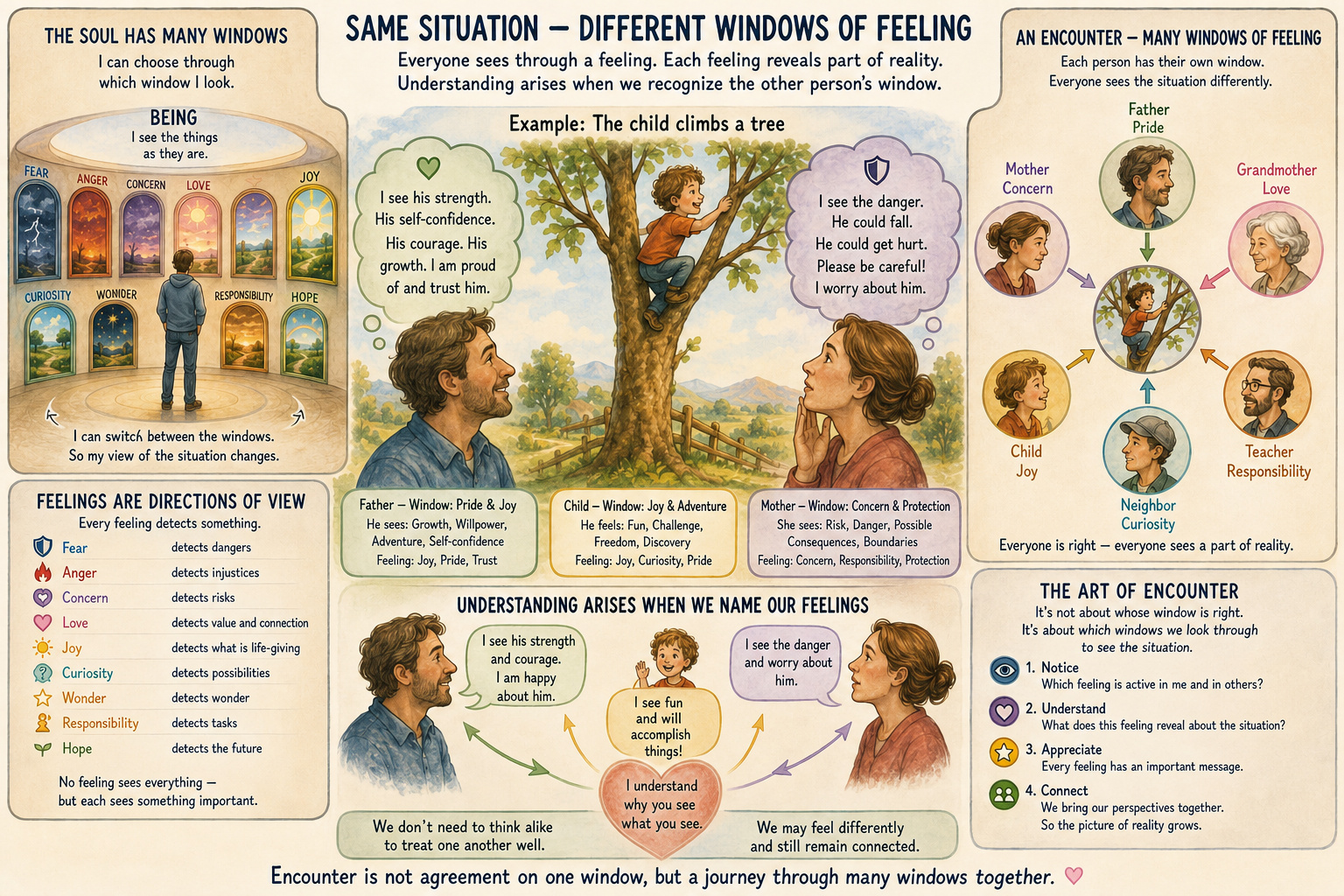 Encounter Through Different Feeling Windows