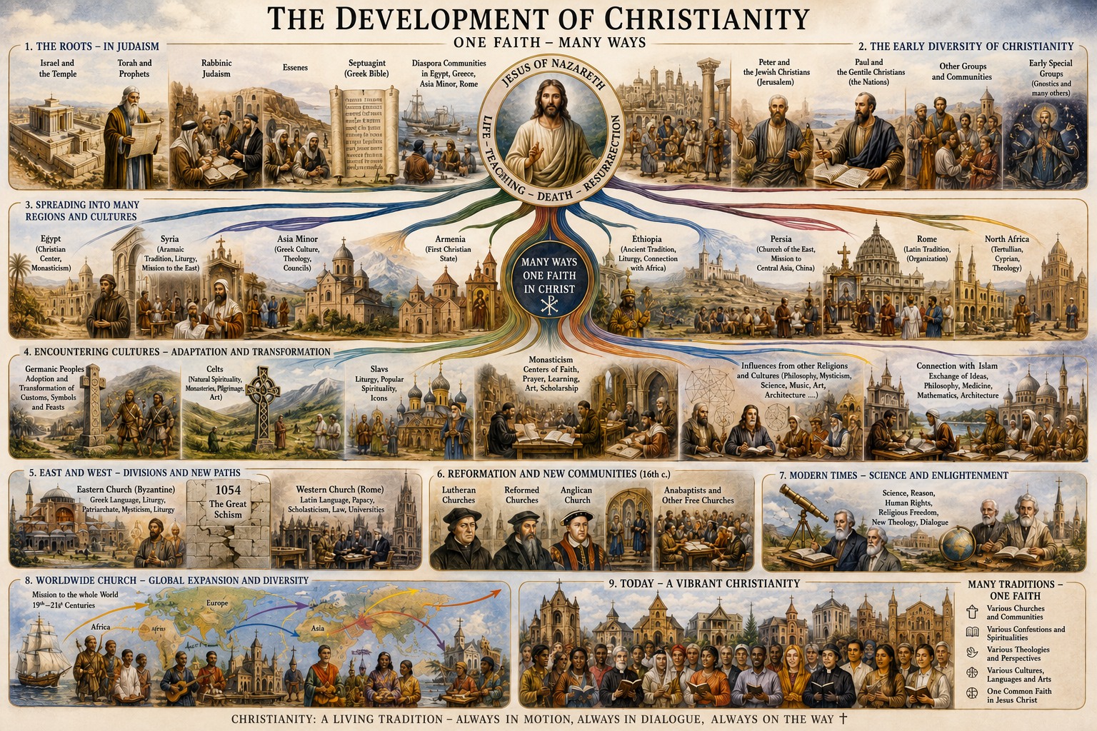 The development of Christianity