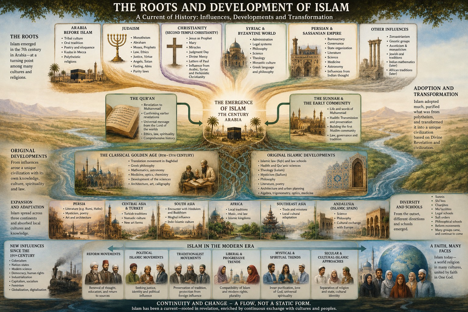 Roots and development of Islam