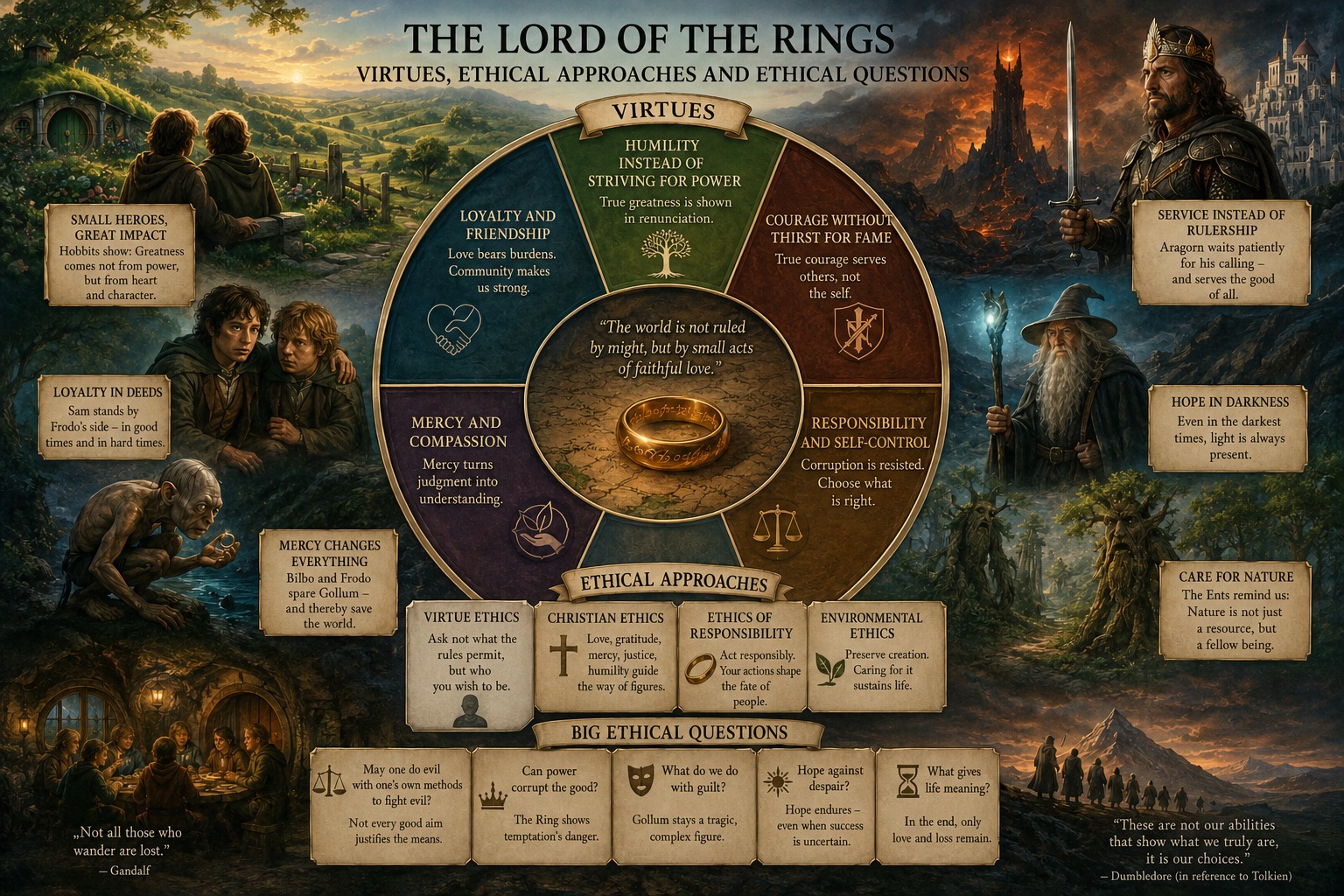 Virtues and Ethical Questions in The Lord of the Rings