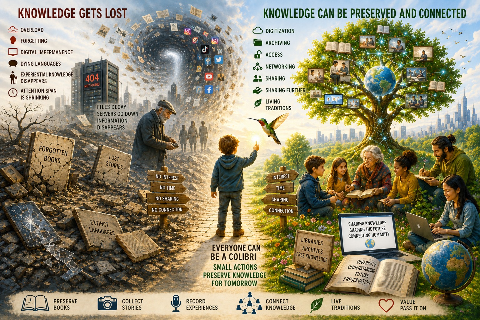 Knowledge can be preserved and connected Knowledge can be preserved and connected