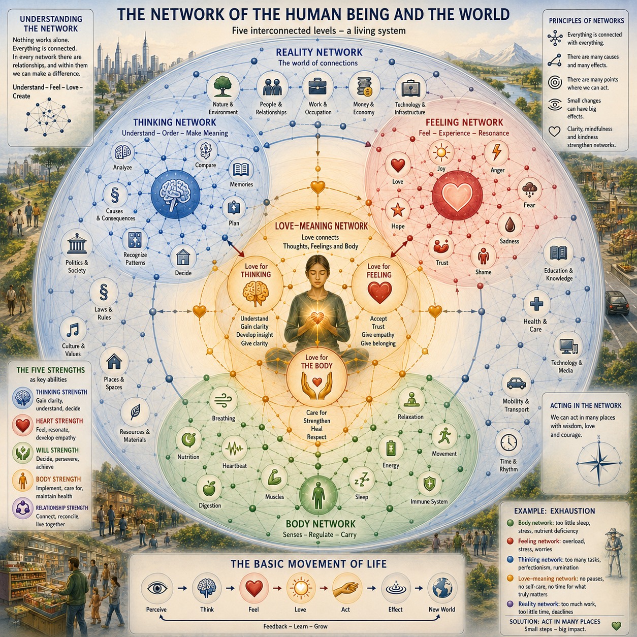 The network of the human being and the world The network of the human being and the world