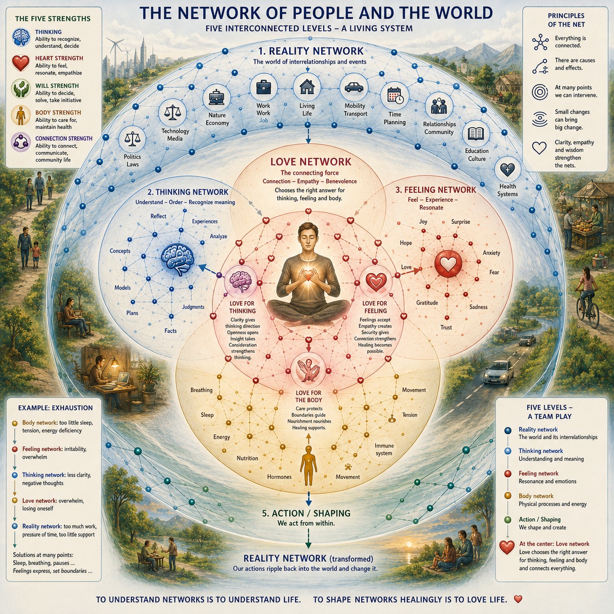 Five interconnected levels — a living system Five interconnected levels — a living system