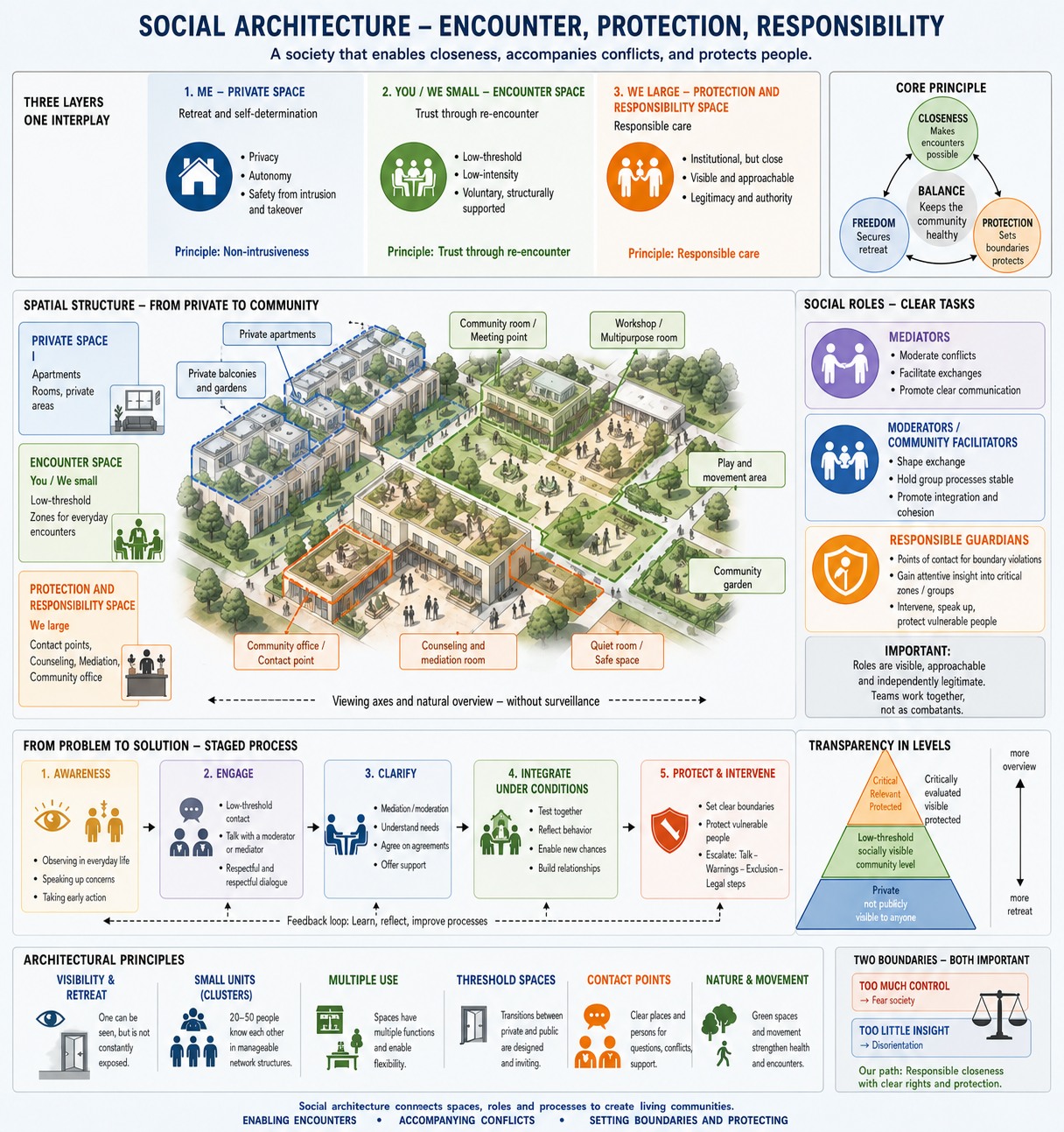 Social architecture — encounter, protection, responsibility Social architecture — encounter, protection, responsibility