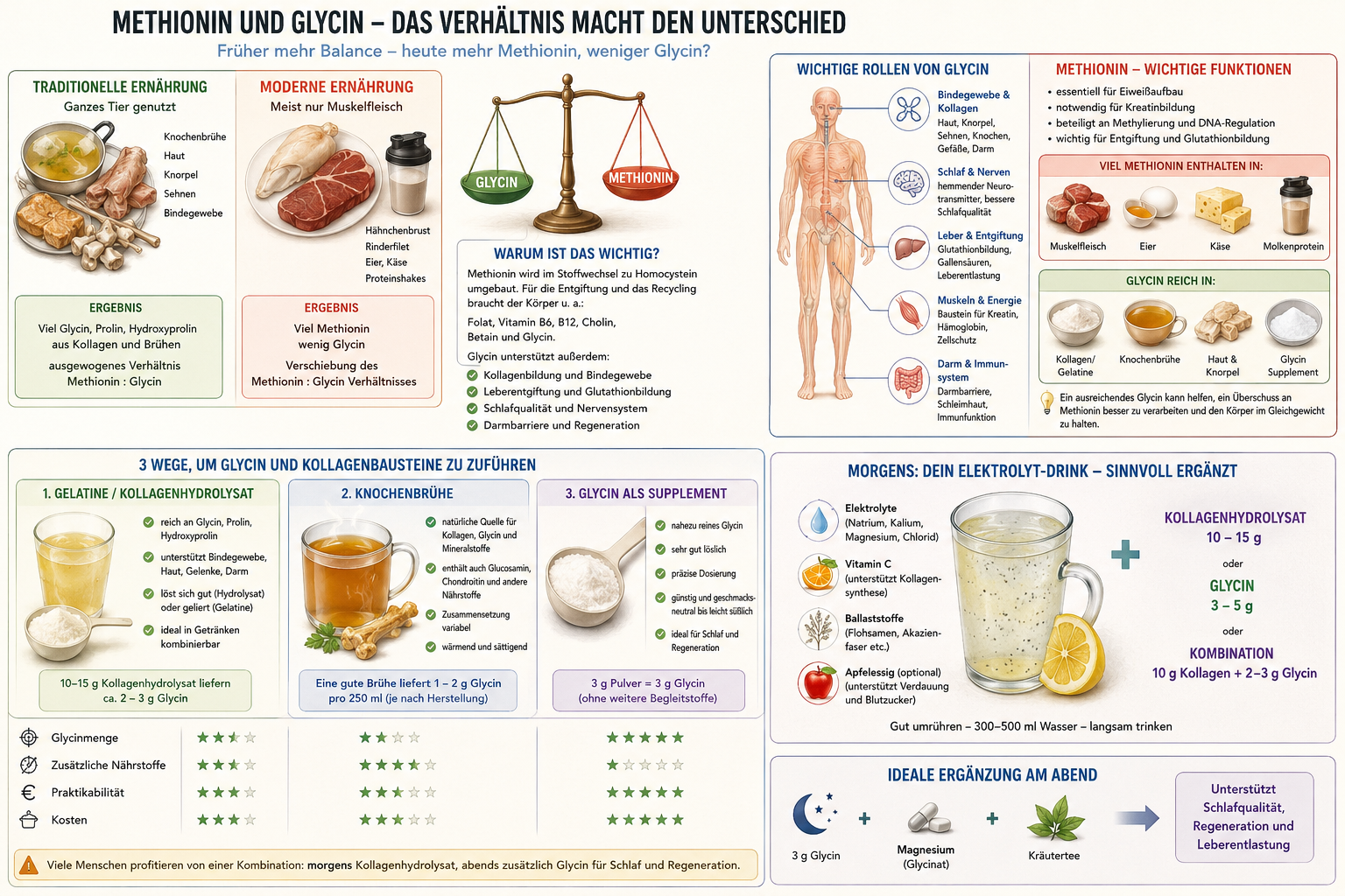 Balance zwischen essentiellen Aminosäuren