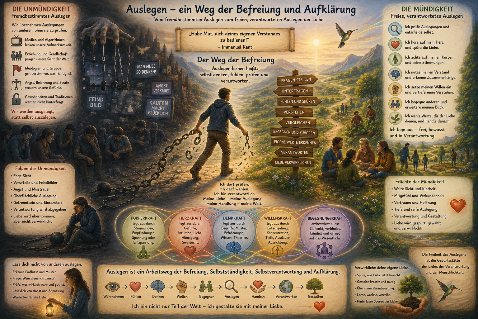 AUSLEGEN - ein Weg der Freiheit und der Befreiung - ein Weg der Aufklärung