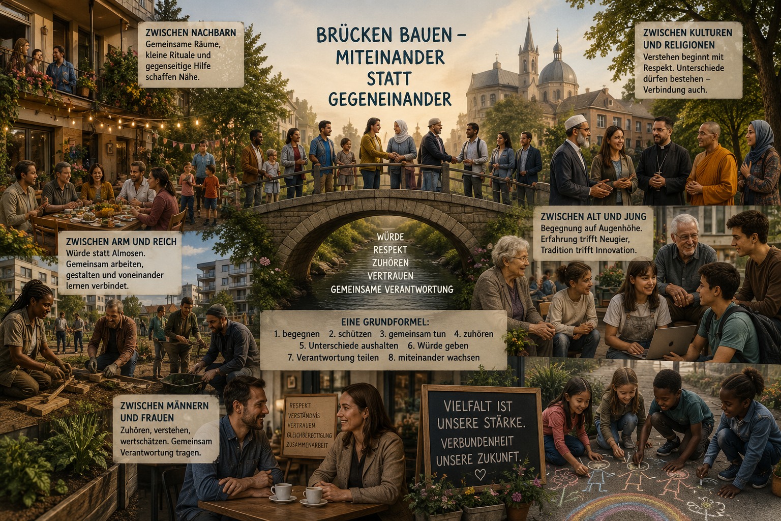 LIEBEN heißt: Brücken bauen und einander begegnen