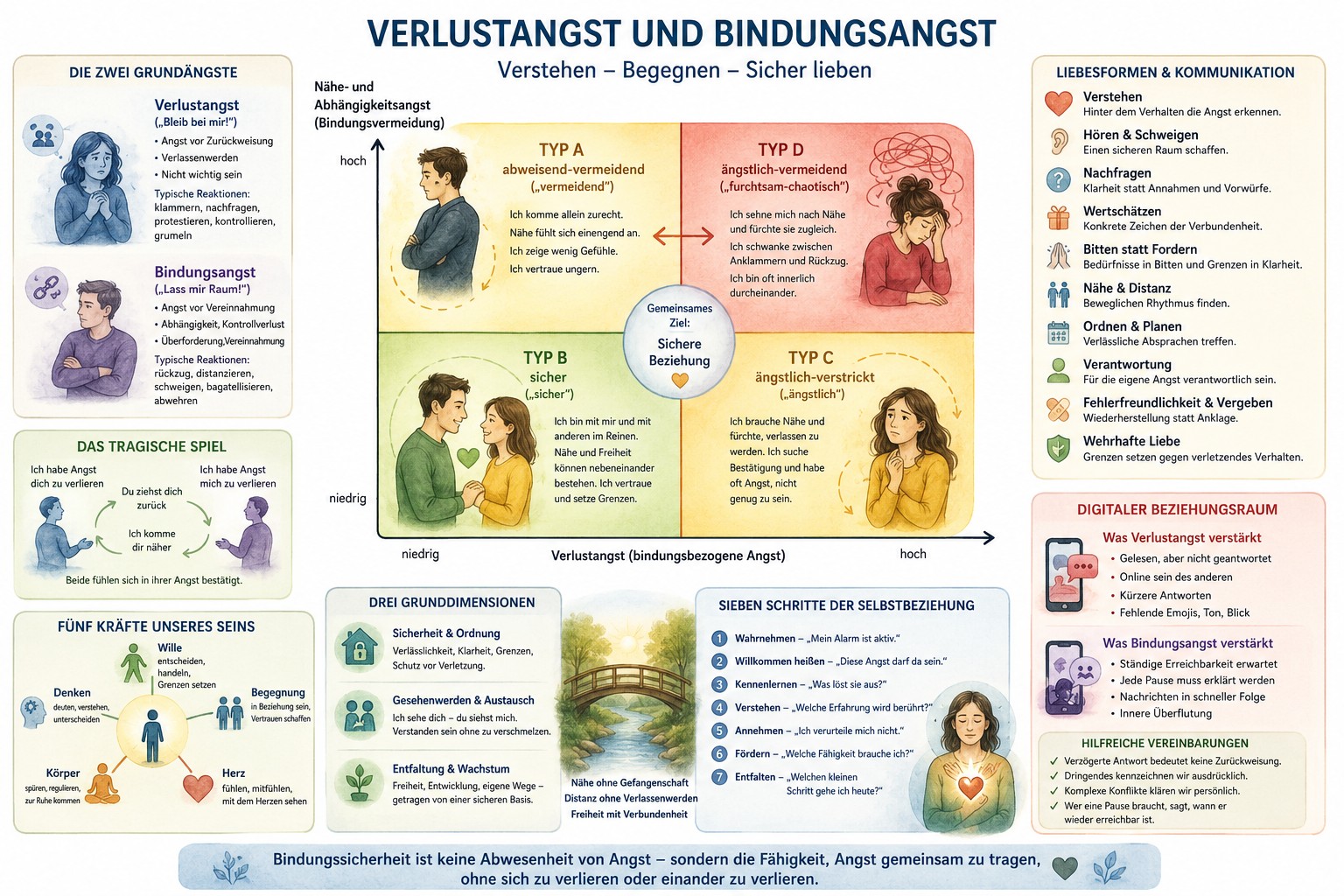 Verlustangst und Bindungsangst in einer Beziehung