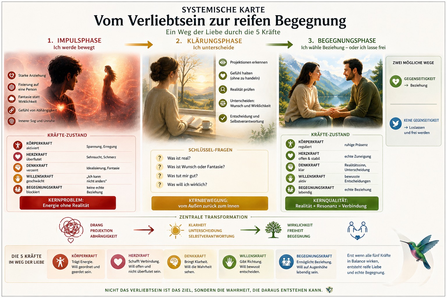Jede Beziehung entwickelt sich und diese Phasen bleiben.