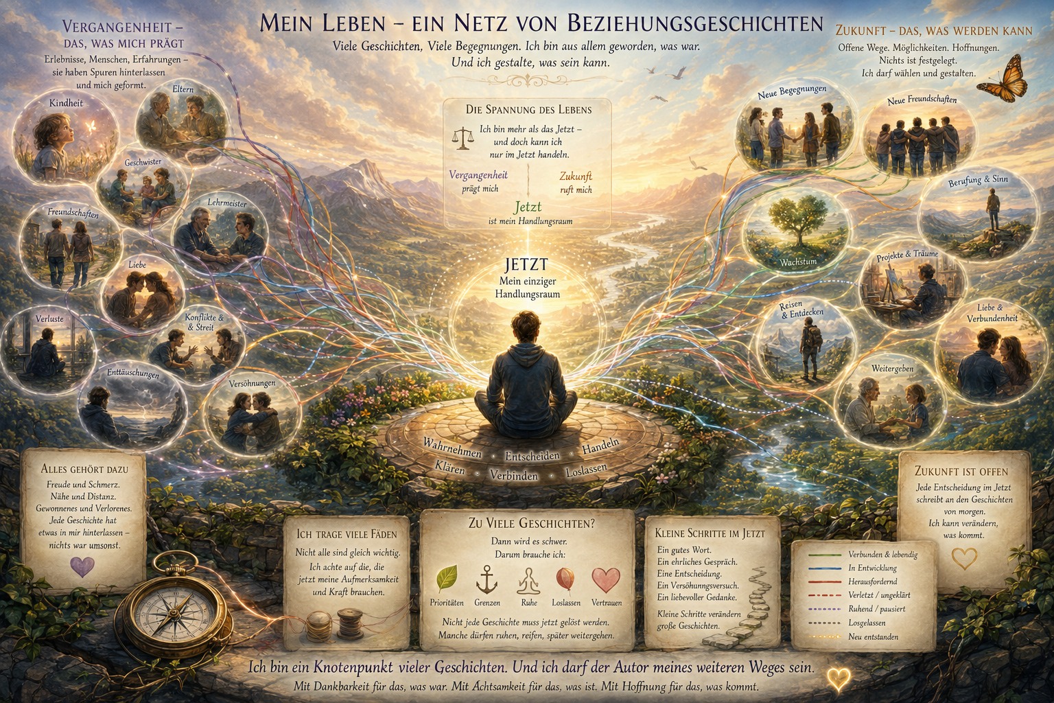 Unser Heute liegt zwischen den Beziehungen die gehen und denen die kommen.