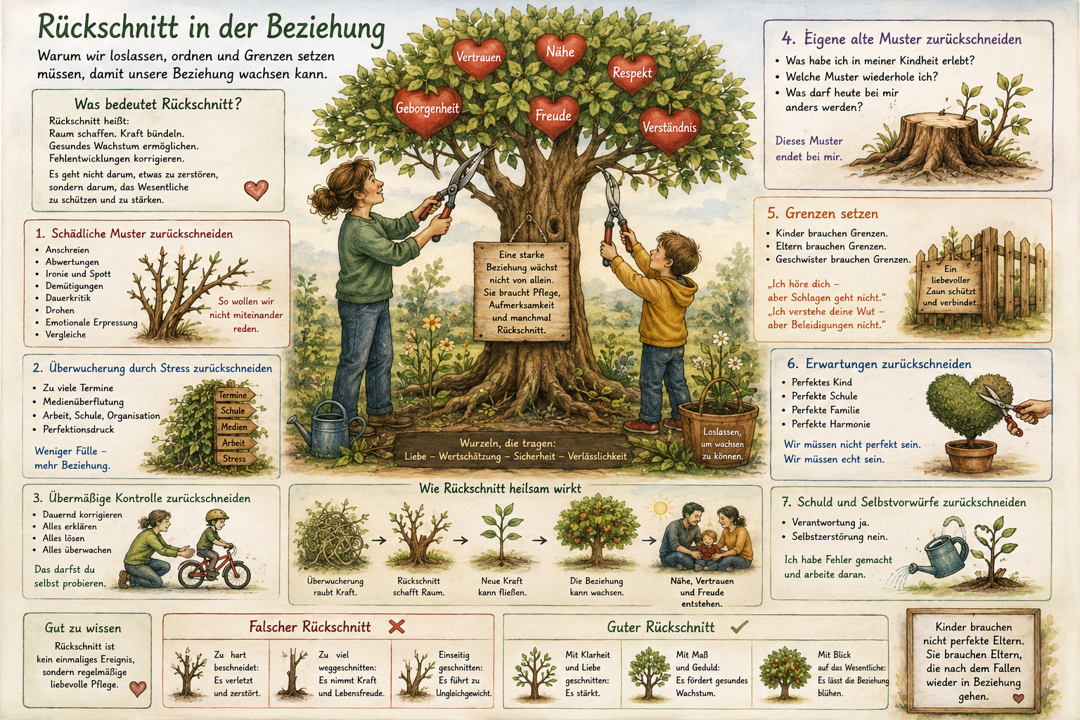 Wo muss man stoppen, begrenzen, ausmisten, Wildwuchs und Chaos zurückschneiden ohne zu schaden?