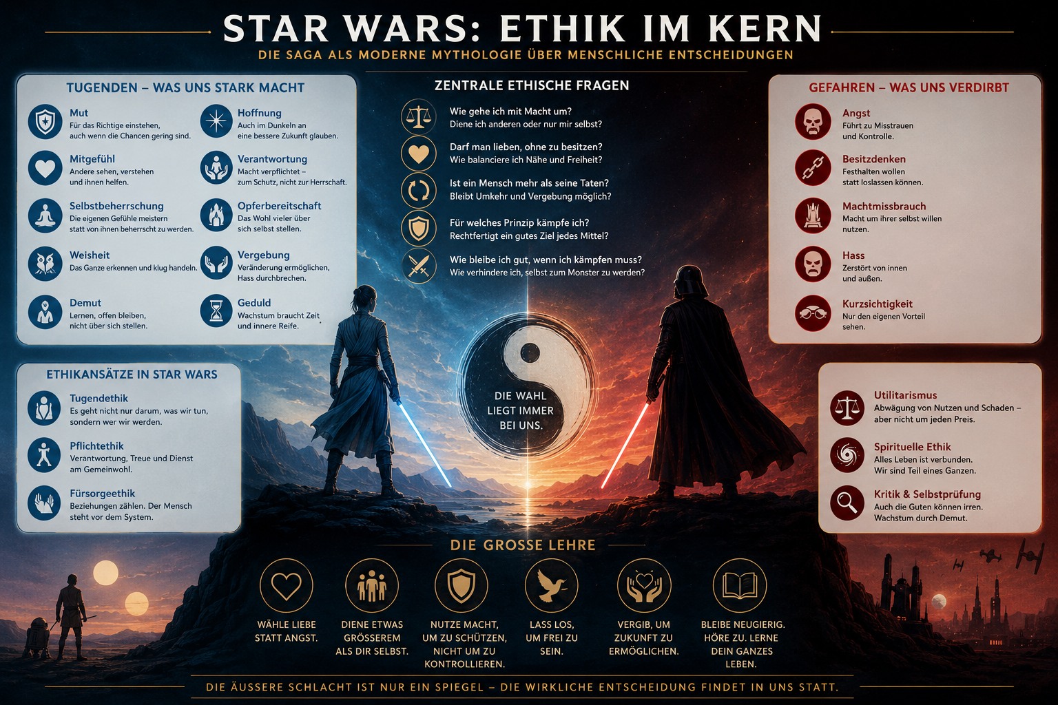 Ethische Themen in den 9 Star Wars Folgen Ethische Themen in den 9 Star Wars Folgen