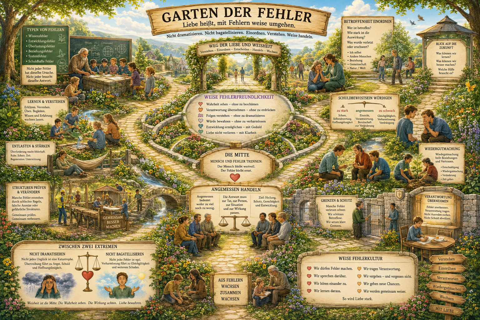 Der Garten der Fehler (mit vielen KI-Bildfehlern)