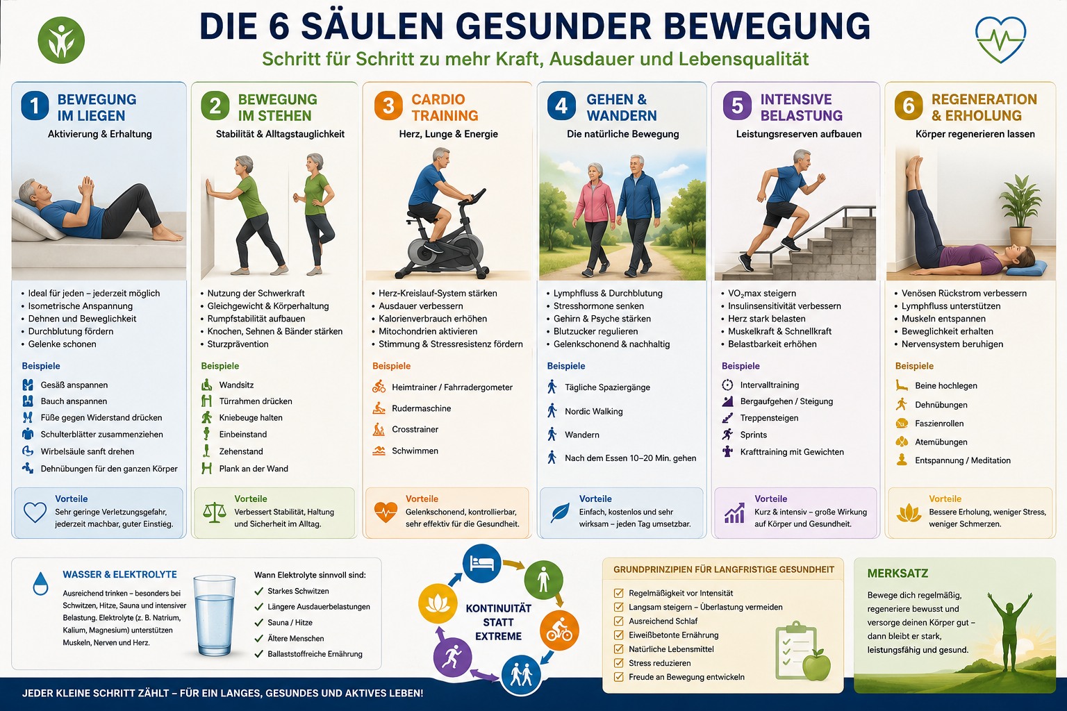 Wege zu einer gesunden Bewegung Tag und Nacht