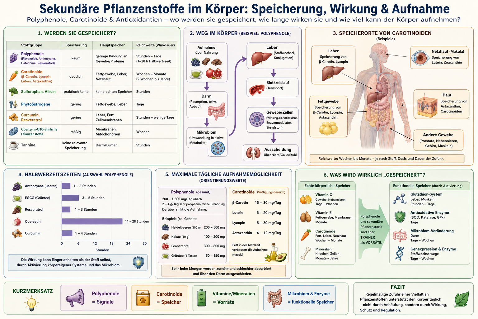 Wie wirken und verteilen sich sekundäre Pflanzenstoffe im Körper?