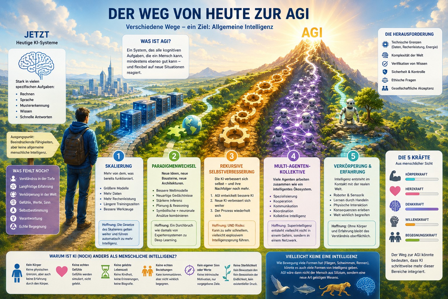Wie könnte KI die Stufe der menschliche Intelligenz erreichen oder noch mehr (ASI)? Wie könnte KI die Stufe der menschliche Intelligenz erreichen oder noch mehr (ASI)?