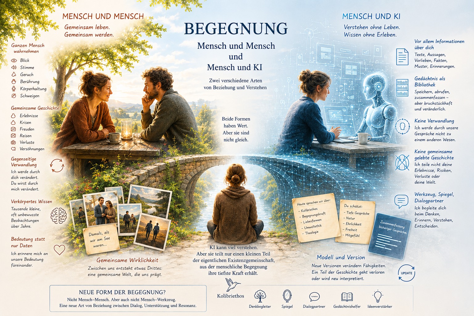 Wie begegnen Menschen einander und wie einer KI? Wie begegnen Menschen einander und wie einer KI?