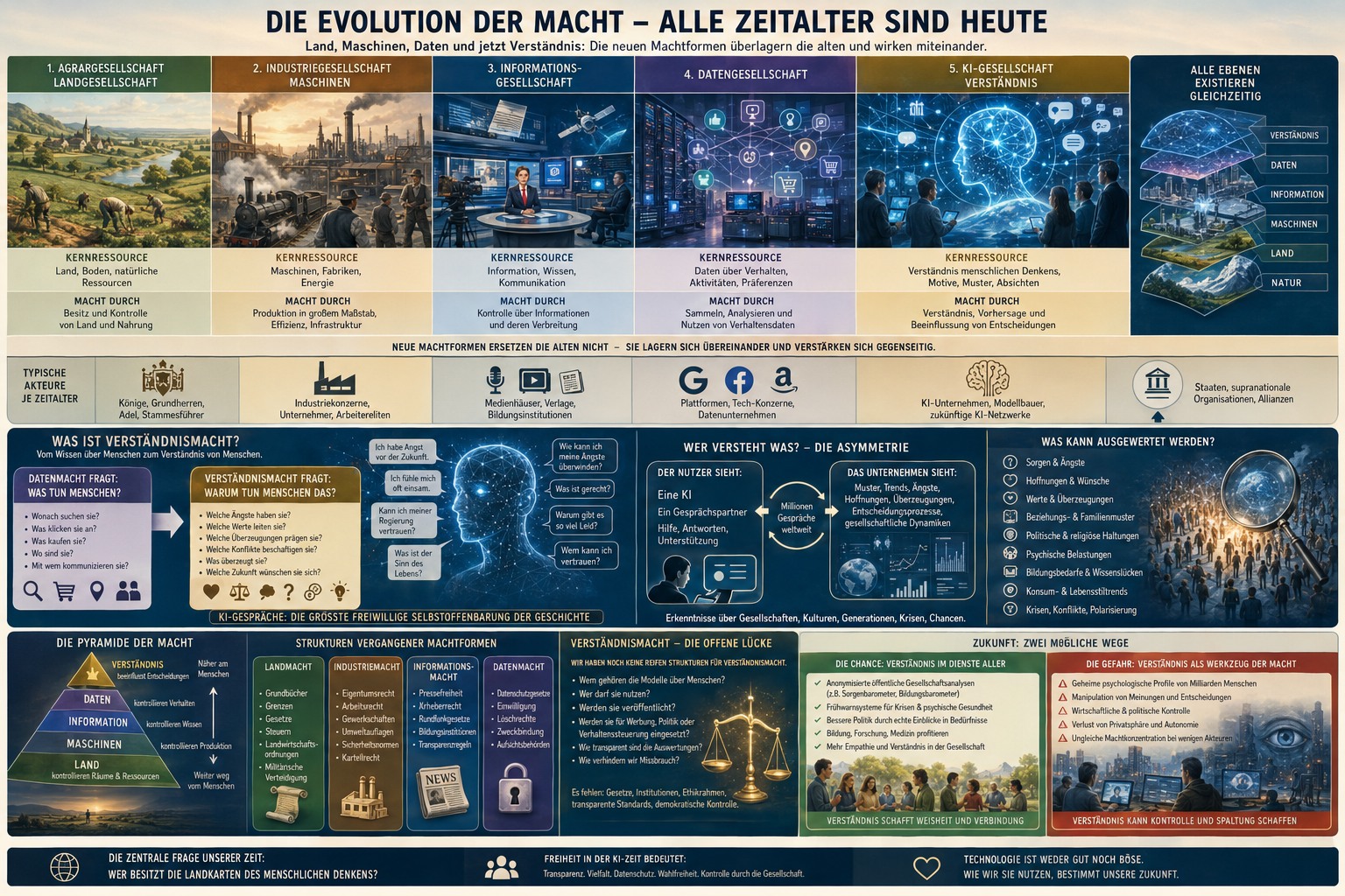 KI begründet eine neue weltweite Machtebene, die des tiefen Verständnisses aller User KI begründet eine neue weltweite Machtebene, die des tiefen Verständnisses aller User