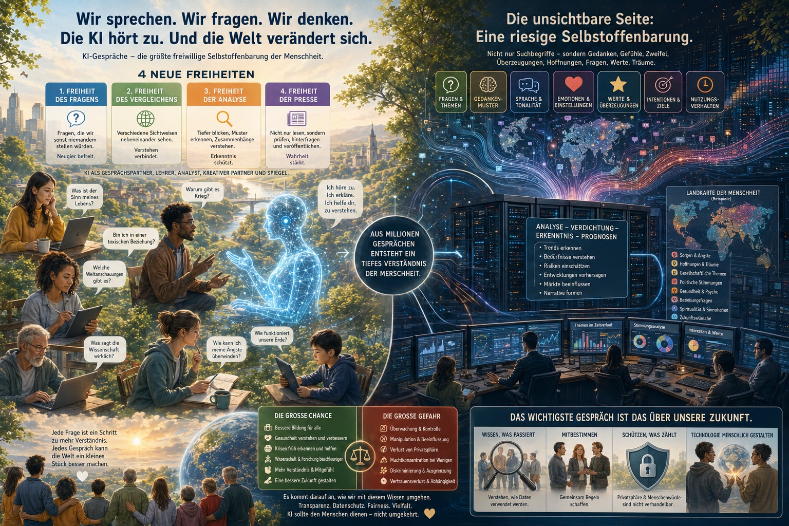 KI bedeutet das weltweite Sammeln einer einzigartigen Selbstoffenbarung der Menschheit KI bedeutet das weltweite Sammeln einer einzigartigen Selbstoffenbarung der Menschheit