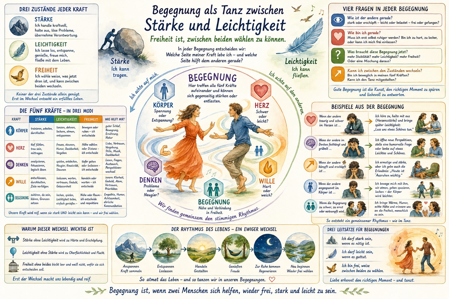 Zwischen Leichtigkeit und Stärke schwingen unsere Kräfte