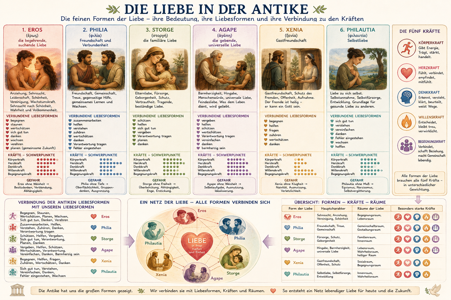Liebebegriffe der Antike im Netz der Liebesformen und Grenzen