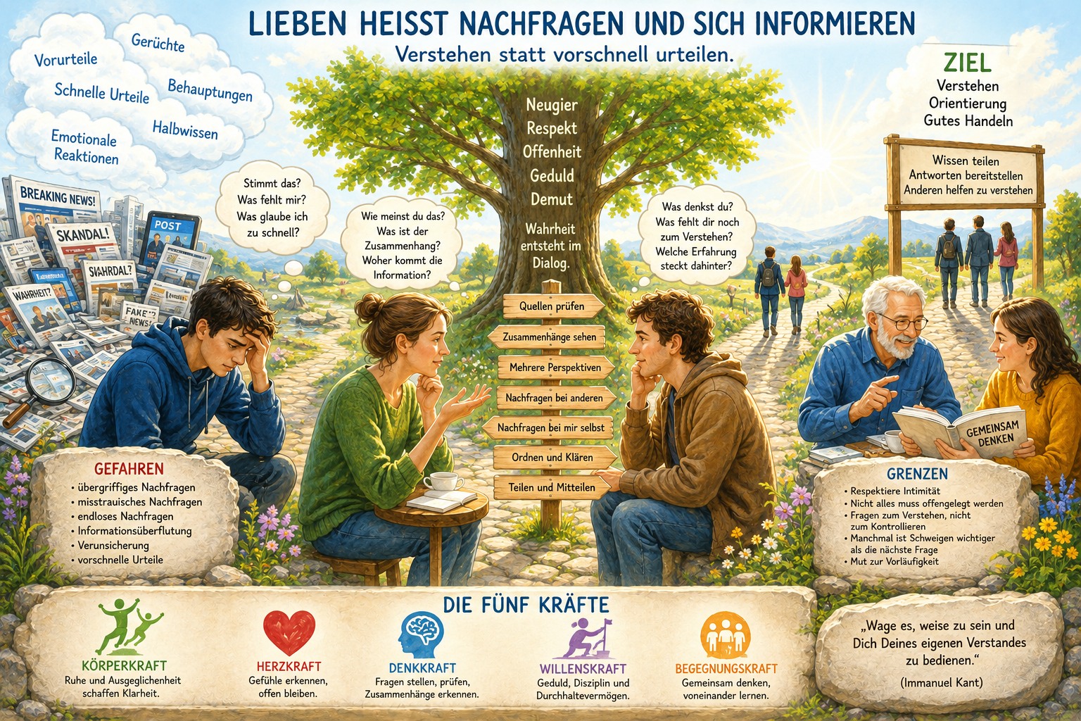 Lieben heißt nachfragen und sich informieren!