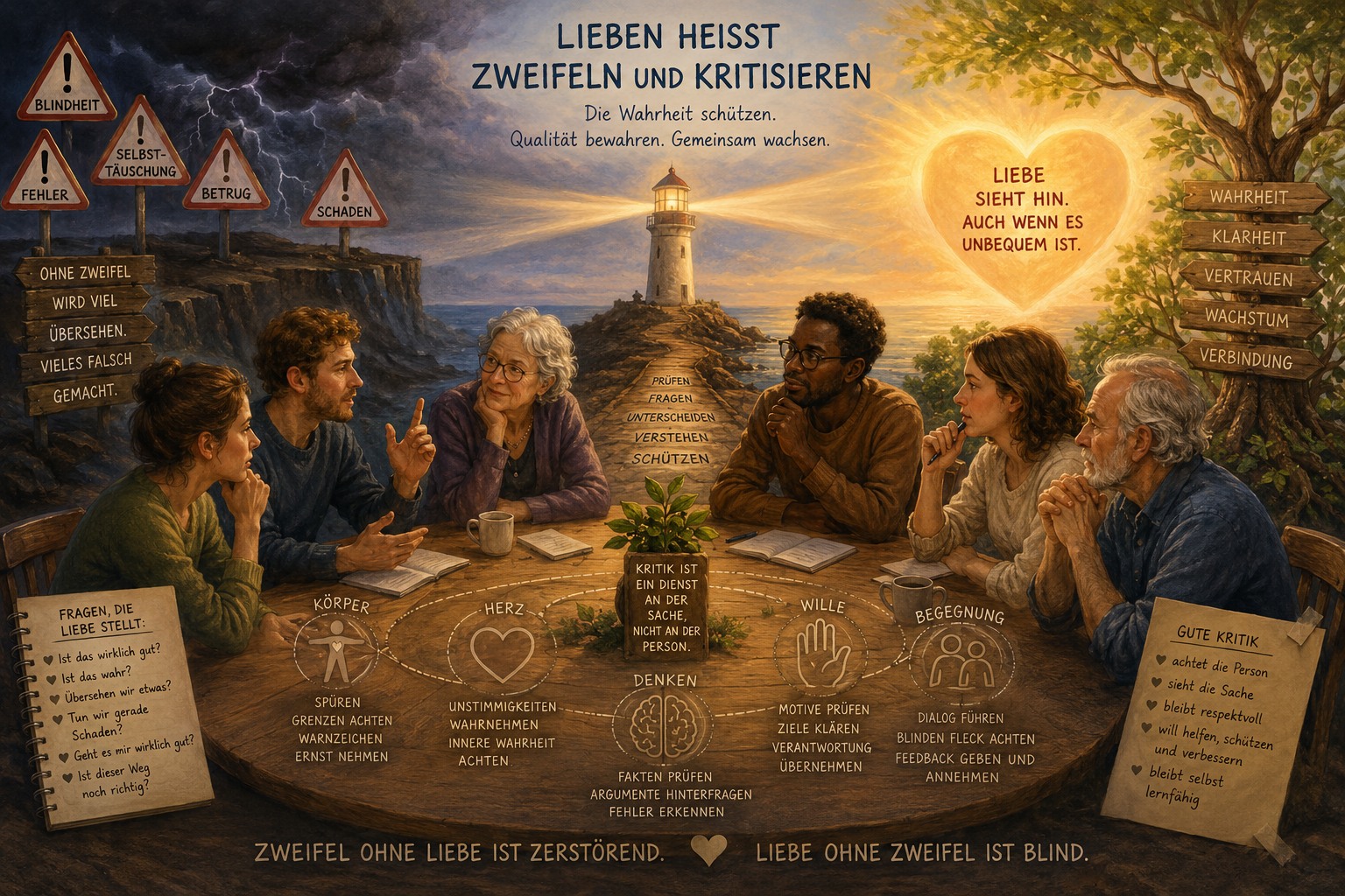 Lieben heißt zweifeln und bezweifeln!