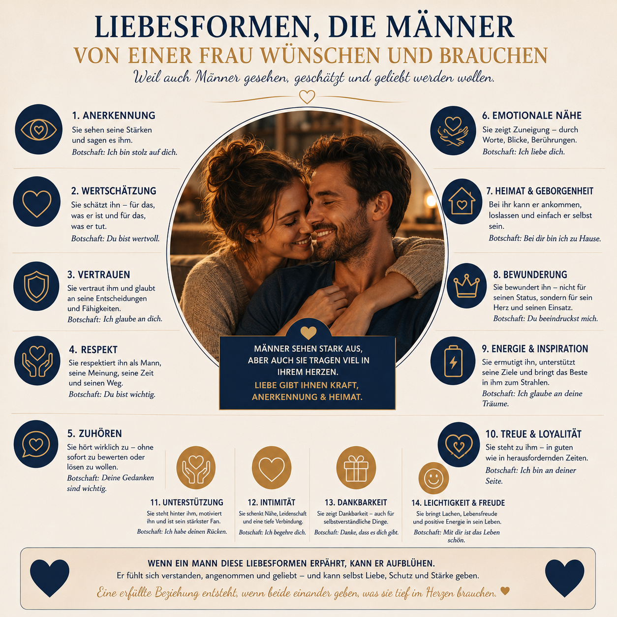 Was Männer sich wünschen und was Frauen geben können