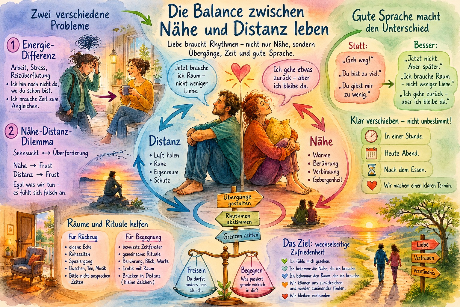 Die Schwierigkeit der Balance zwischen Nähe und Distanz
