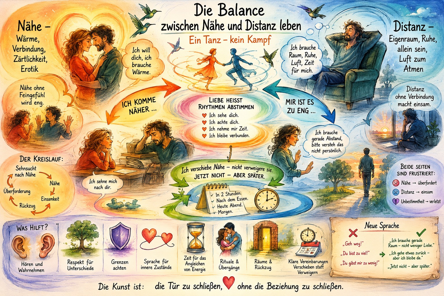 Die Schwierigkeit der Balance zwischen Nähe und Distanz  (Variante)