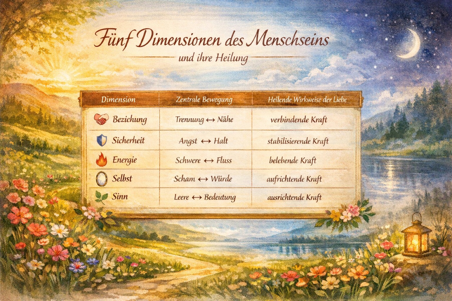Fünf Dimensionen unserer Gefühle und unseres Erlebens