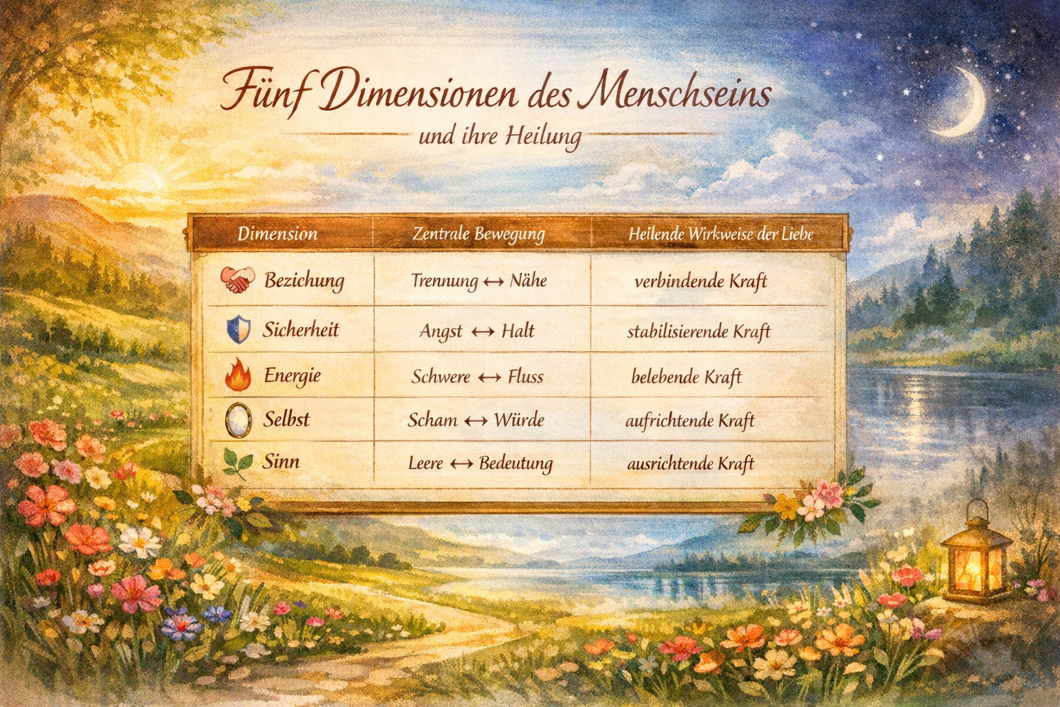 Fünf Dimensionen unserer Gefühle und unseres Erlebens