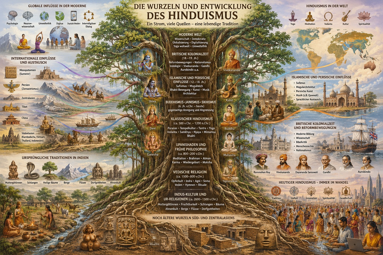 Verwurzelung und Entfaltung der Religionen mit ihrer inneren Multireligiösität: Der Hinduismus Verwurzelung und Entfaltung der Religionen mit ihrer inneren Multireligiösität: Der Hinduismus