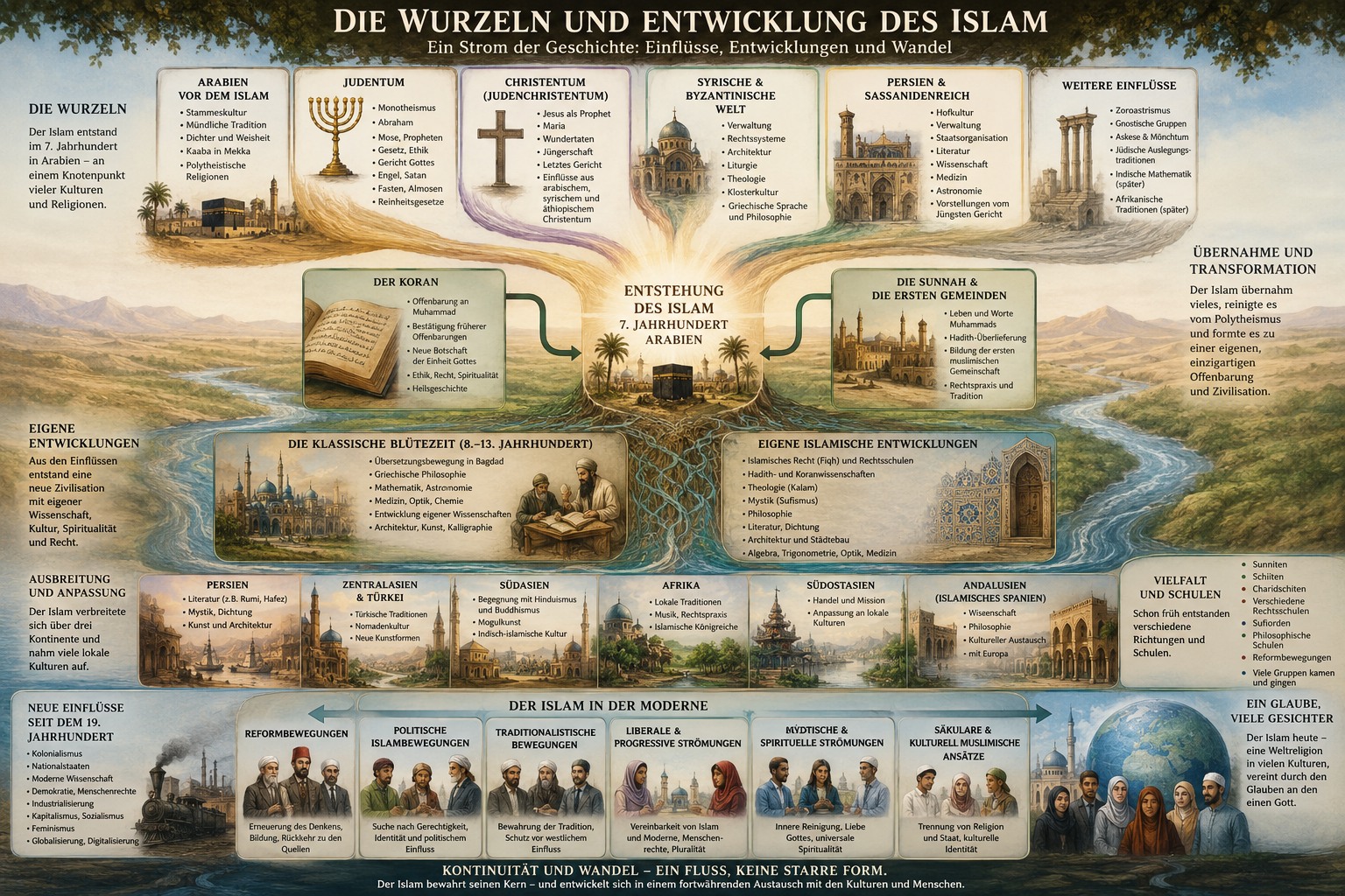 Verwurzelung und Entfaltung der Religionen mit ihrer inneren Multireligiösität: Der Islam Verwurzelung und Entfaltung der Religionen mit ihrer inneren Multireligiösität: Der Islam