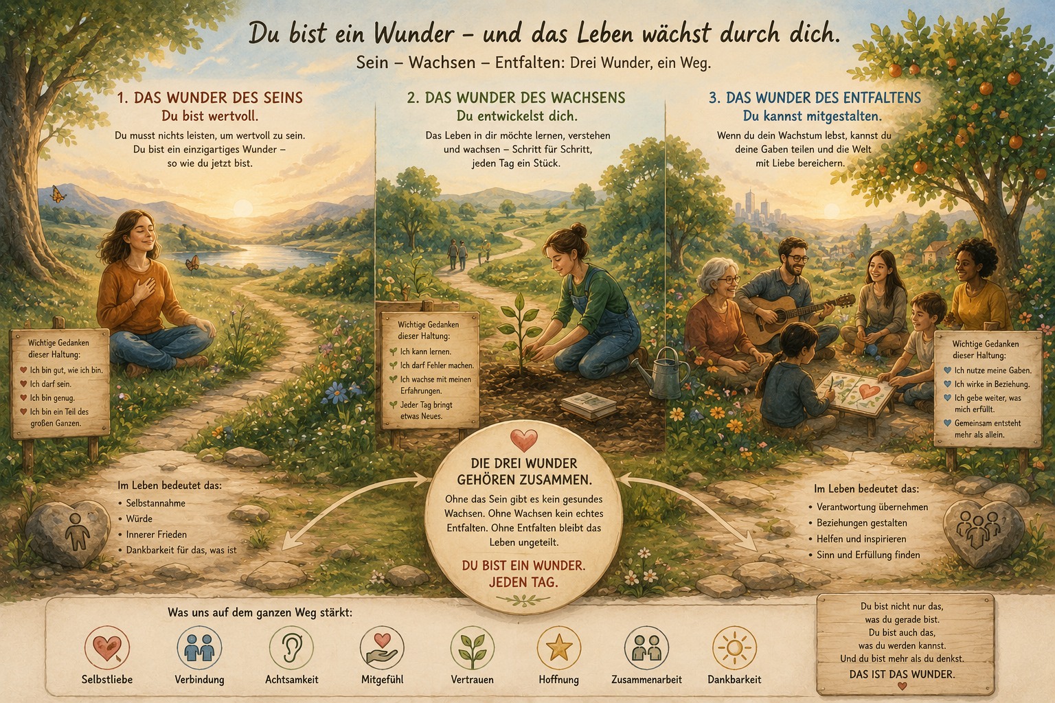 Das Wunder des Seins, des Wachsens und Werdens und das des bewussten selbst Gestaltens! Das Wunder des Seins, des Wachsens und Werdens und das des bewussten selbst Gestaltens!