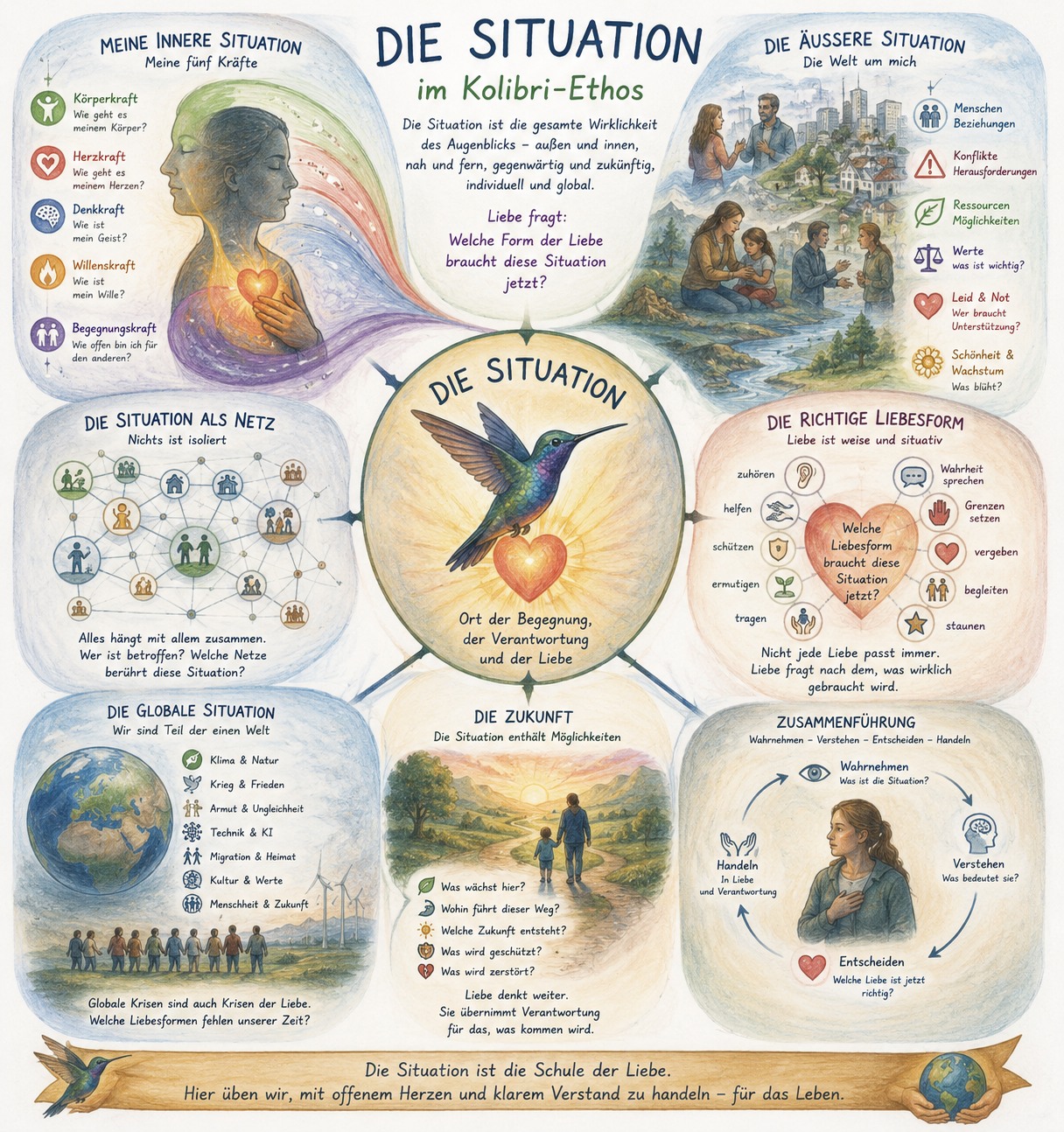 Die Situation mit ihren Grenzen, Möglichkeiten, dem SoSein der Dinge und den tieferen Ebenen