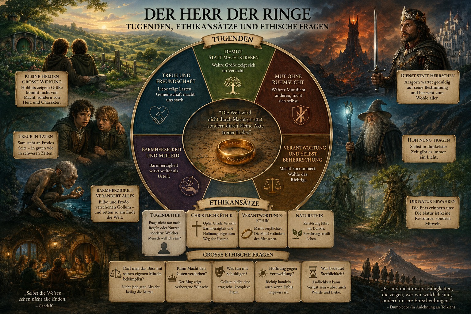 Ethische Themen in Herr der Ringe und Der kleine Hobbit Ethische Themen in Herr der Ringe und Der kleine Hobbit