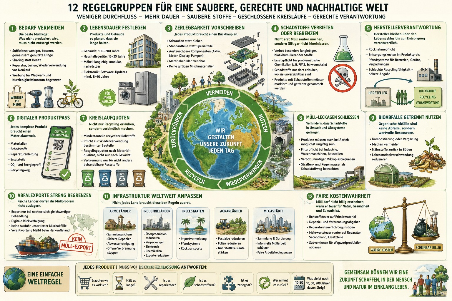 12 Umwelt- und Müllregeln 12 Umwelt- und Müllregeln