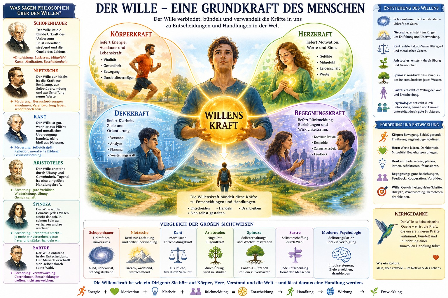 Die Willenskraft als philosophisches Konzept