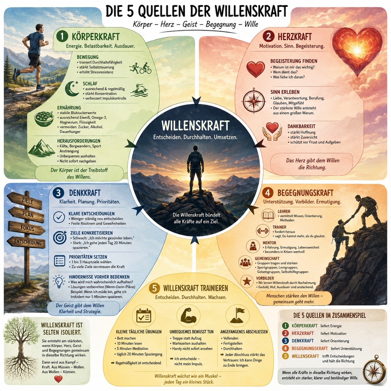 Quellen der Willenskraft