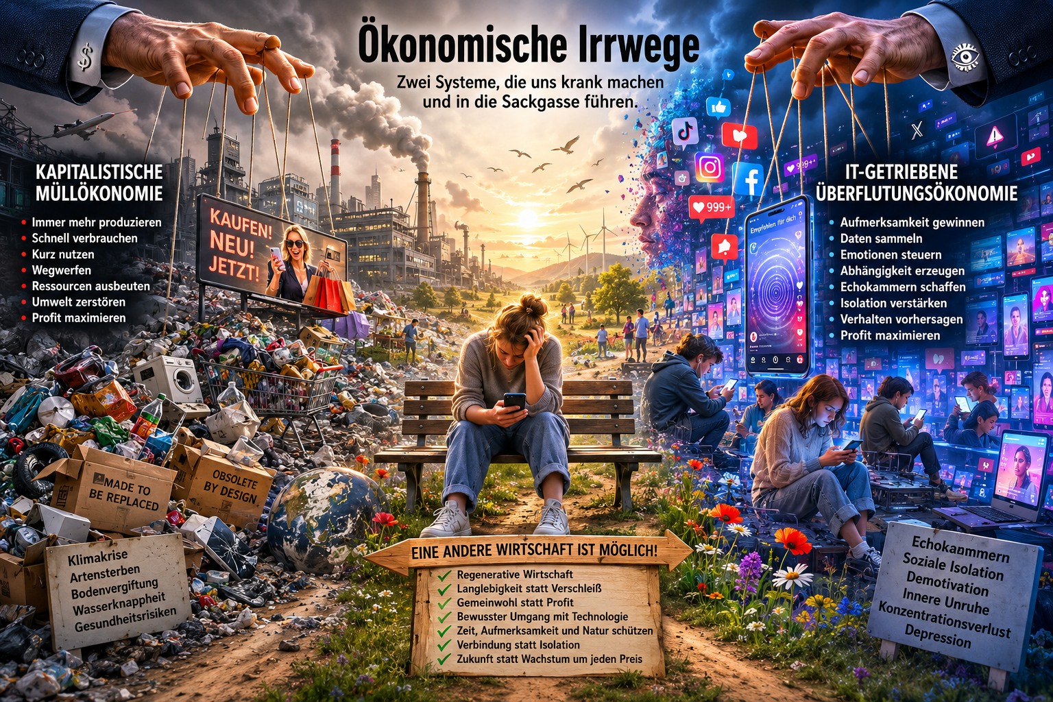 Krankmachende ökonomische Irrwege: Müllwirtschaft und Überflutungswirtschaft Krankmachende ökonomische Irrwege: Müllwirtschaft und Überflutungswirtschaft